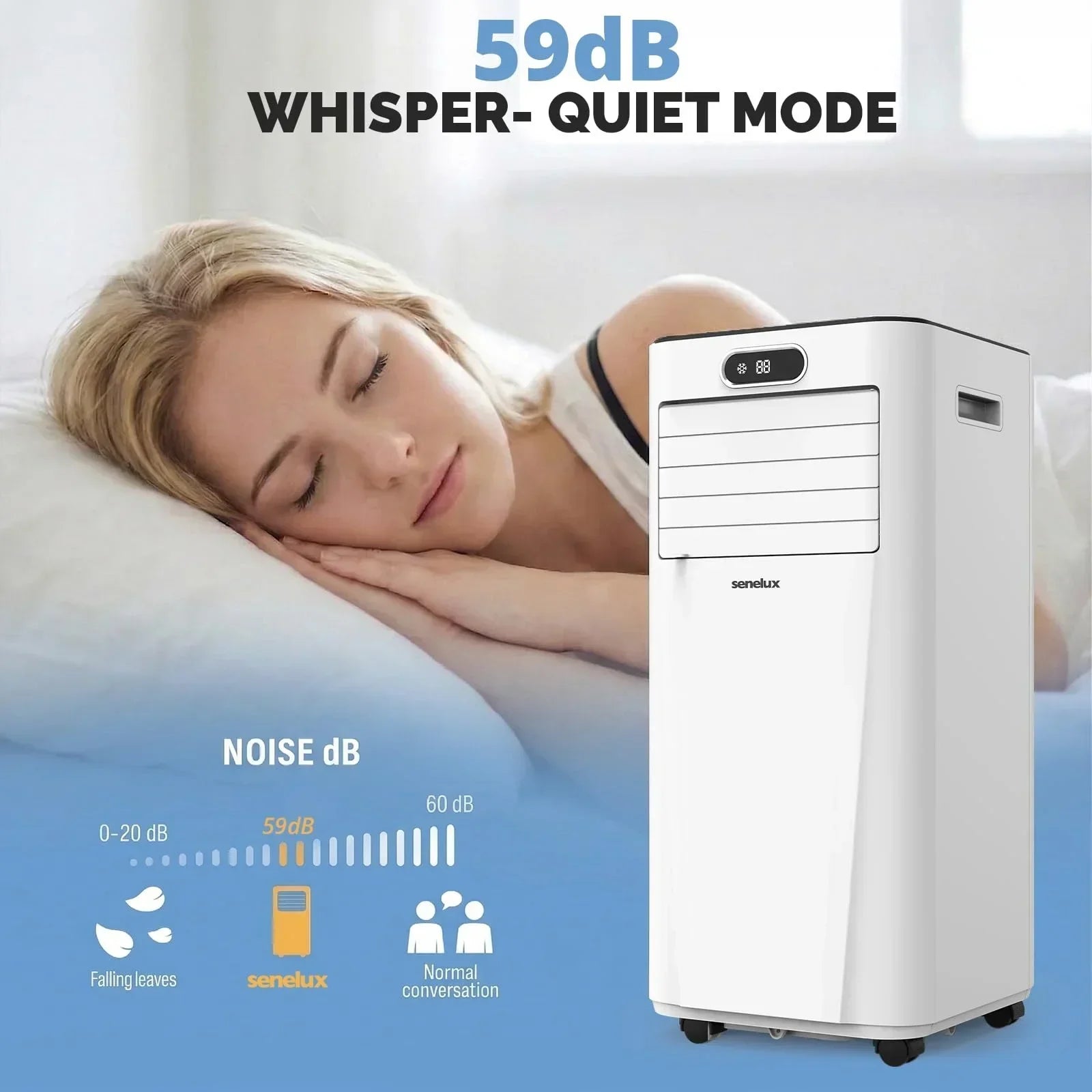 Senelux Portable Air Conditioner with WiFi & Remote Control