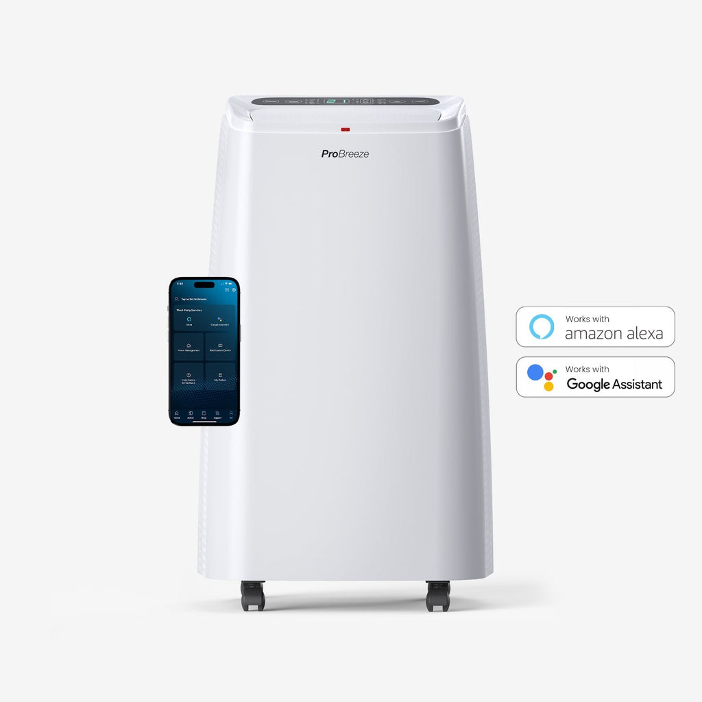 Refurbished -12,000 BTU 4-in-1 Portable Air Conditioner, Heater with Dehumidification Function - Smart Wifi App