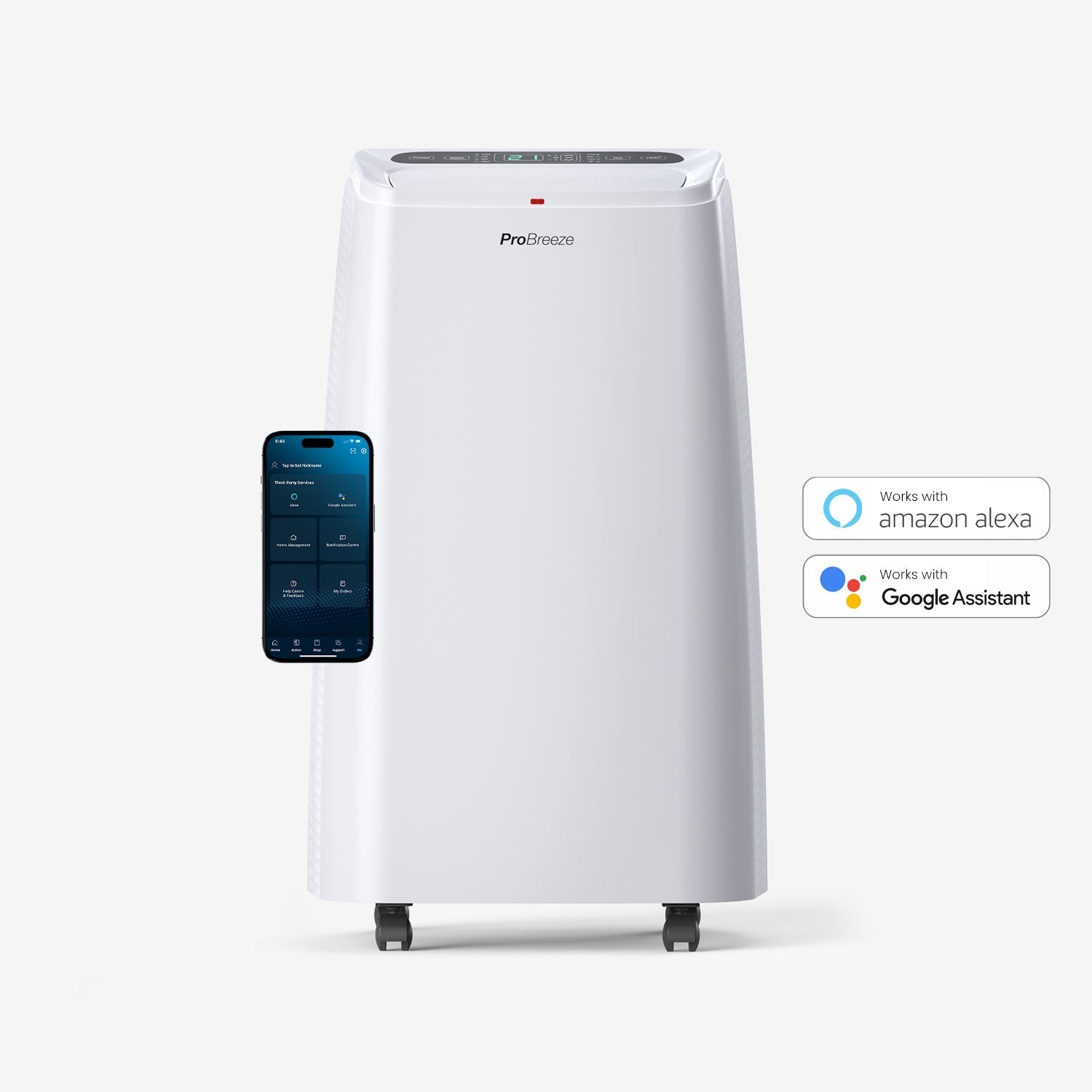 Refurbished -12,000 BTU 4-in-1 Portable Air Conditioner, Heater with Dehumidification Function - Smart Wifi App