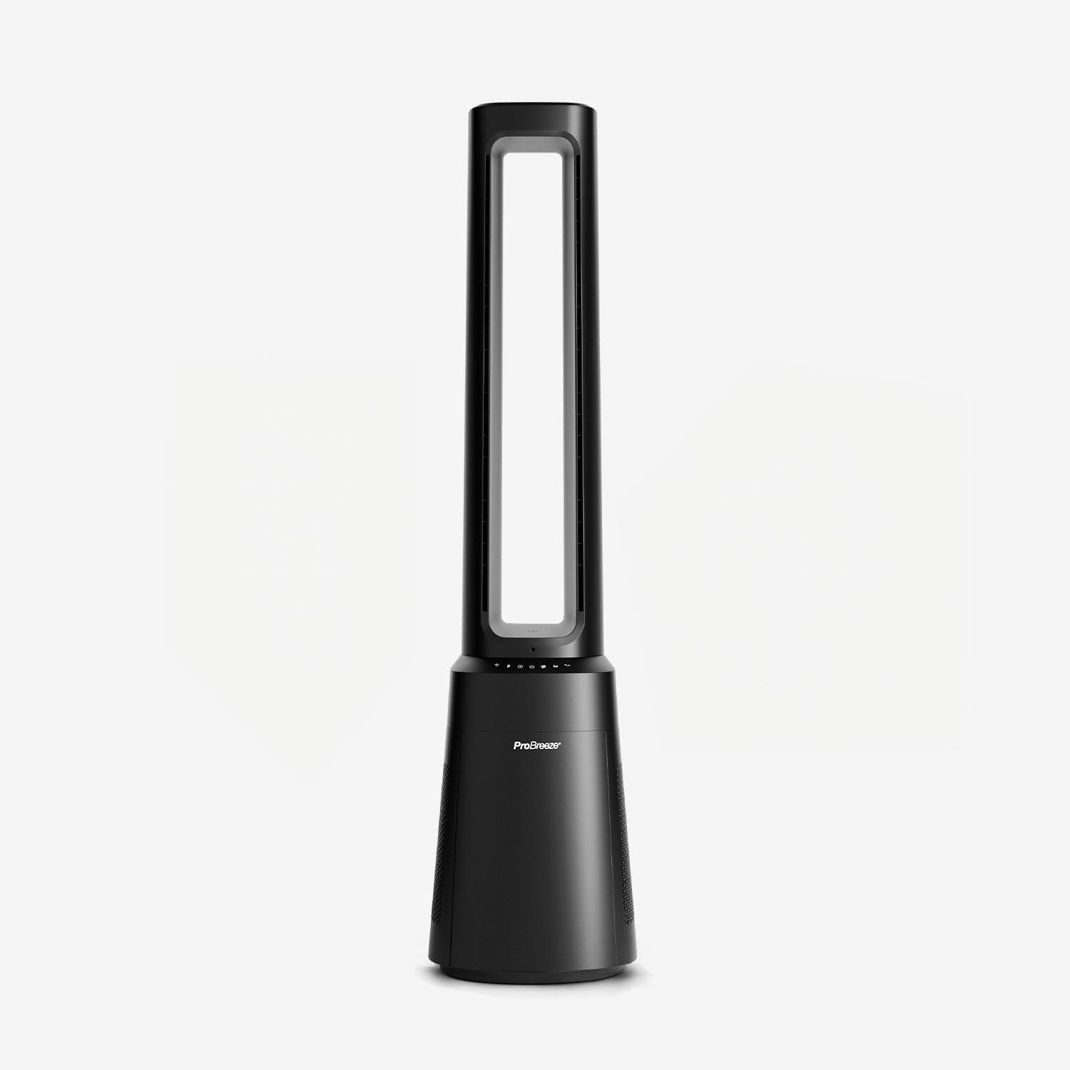OmniAir 41" Premium Bladeless Tower Fan and Air Purifier - Black
