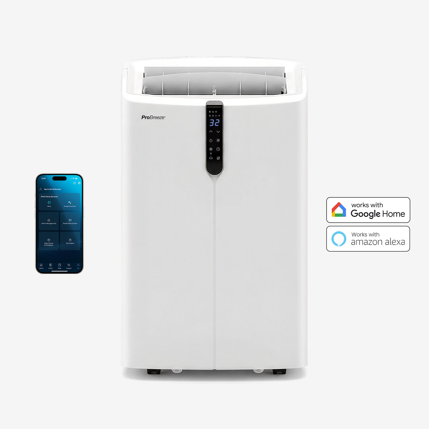 OmniCool™ 12,000 BTU 3-in-1 Ultra-Quiet Portable Air Conditioner with Dehumidification Function - Smart Wifi App