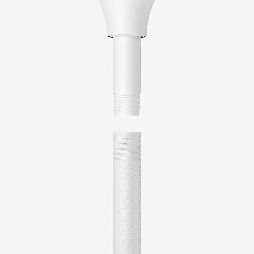 AirFlo™ 43" Smart Hybrid Pedestal Fan - Ultra-Quiet Air Circulator - White/Black