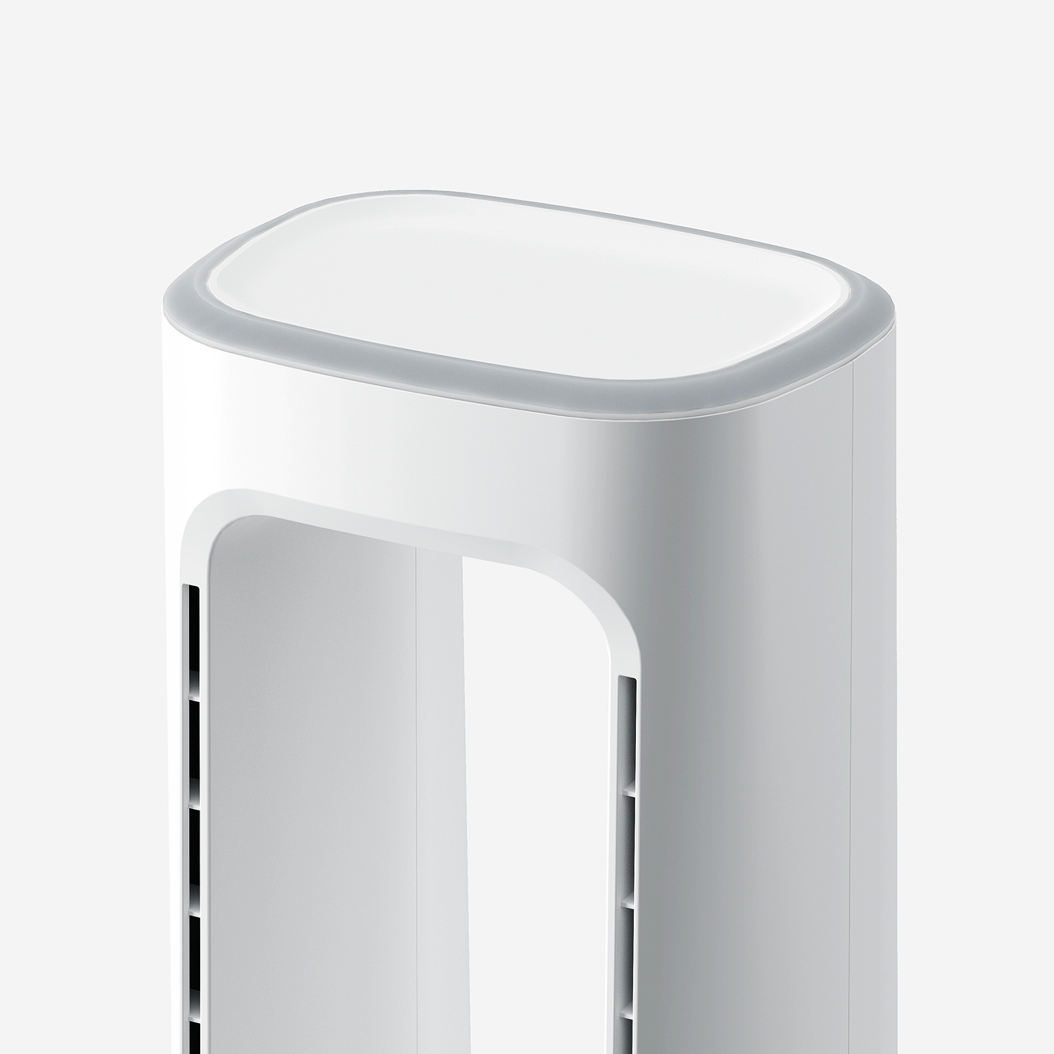 OmniAir 41" Premium Bladeless Tower Fan and Air Purifier - White